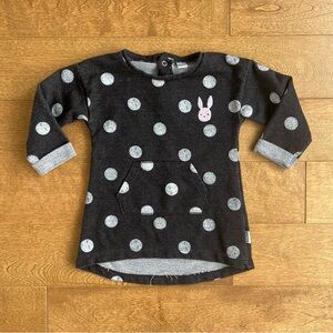 3/$10 PETIT LEM Baby girl sweater dress 12m